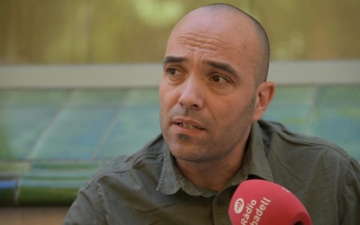 Joan Berlanga, a la roda de premsa d'avui | Roger Benet